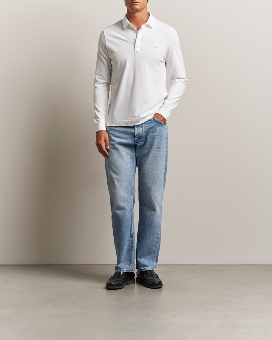 Herre | Polotrøjer | Lacoste | Paris Long Sleeve Polo Piké White