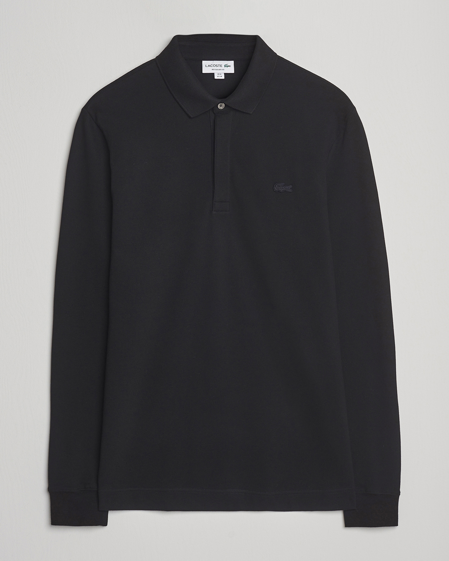 Herre | Polotrøjer | Lacoste | Paris Long Sleeve Polo Piké Black