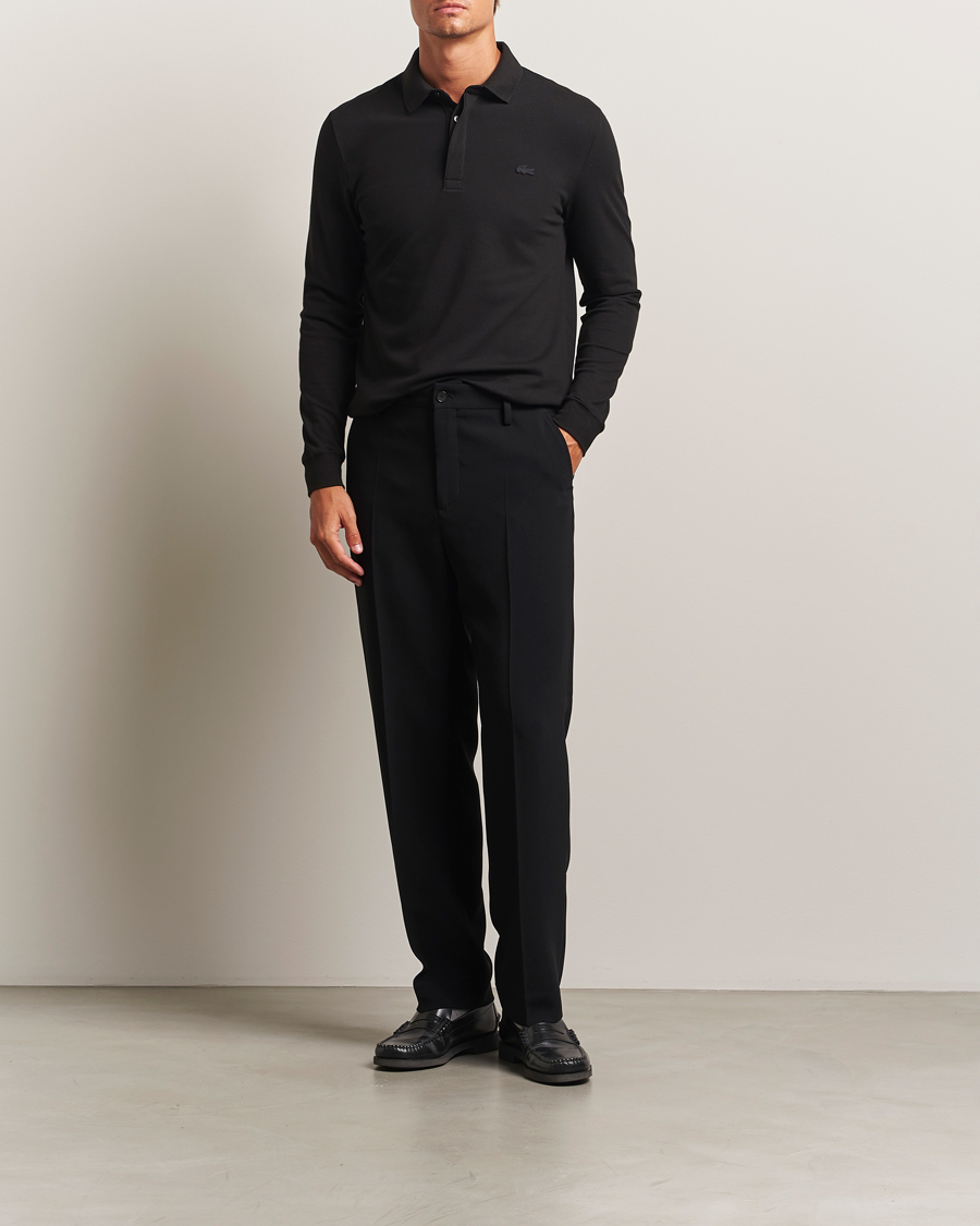 Herre | Polotrøjer | Lacoste | Paris Long Sleeve Polo Piké Black
