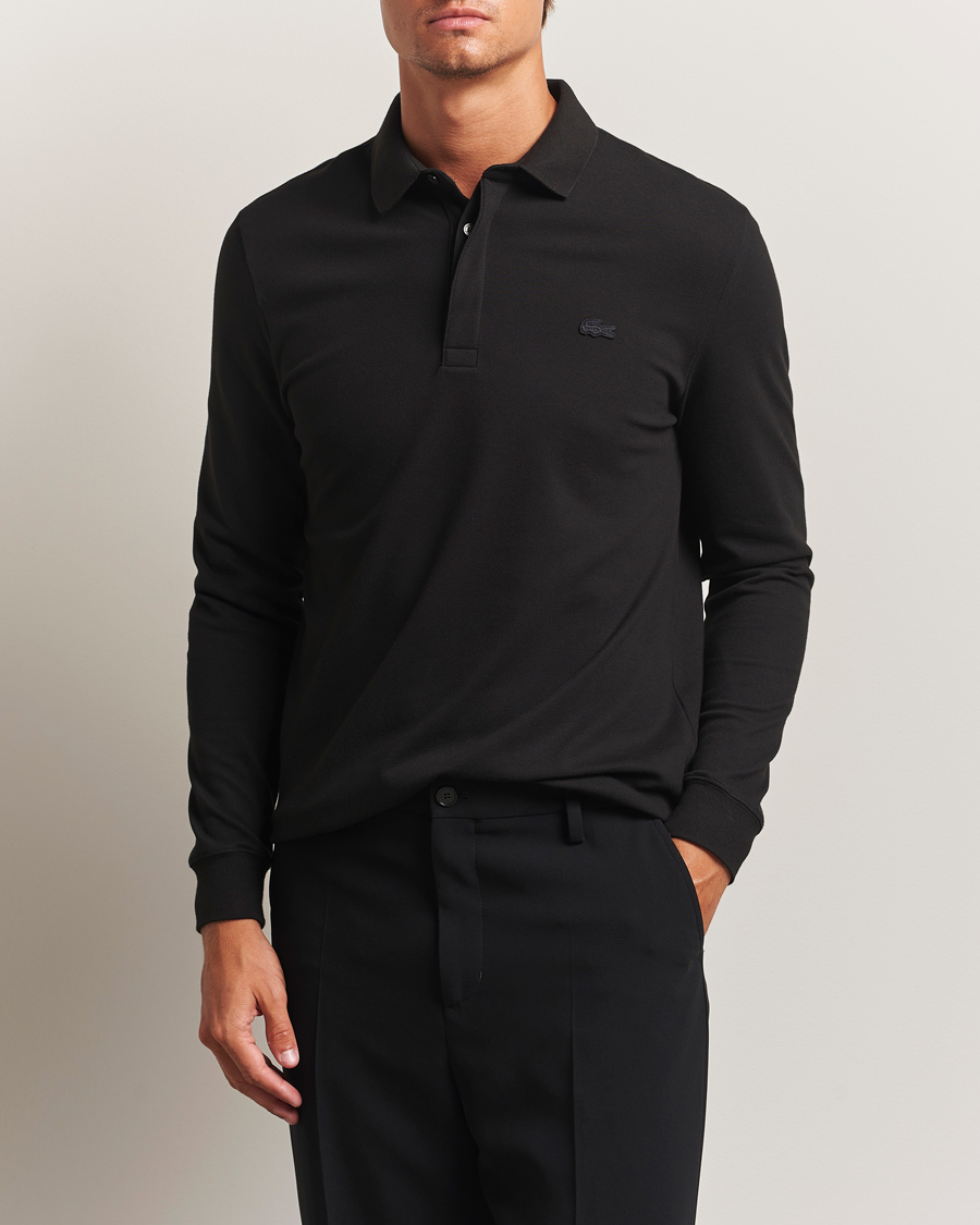 Herre | Polotrøjer | Lacoste | Paris Long Sleeve Polo Piké Black