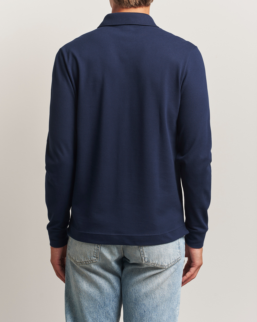 Herre | Polotrøjer | Lacoste | Paris Long Sleeve Polo Piké Navy Blue