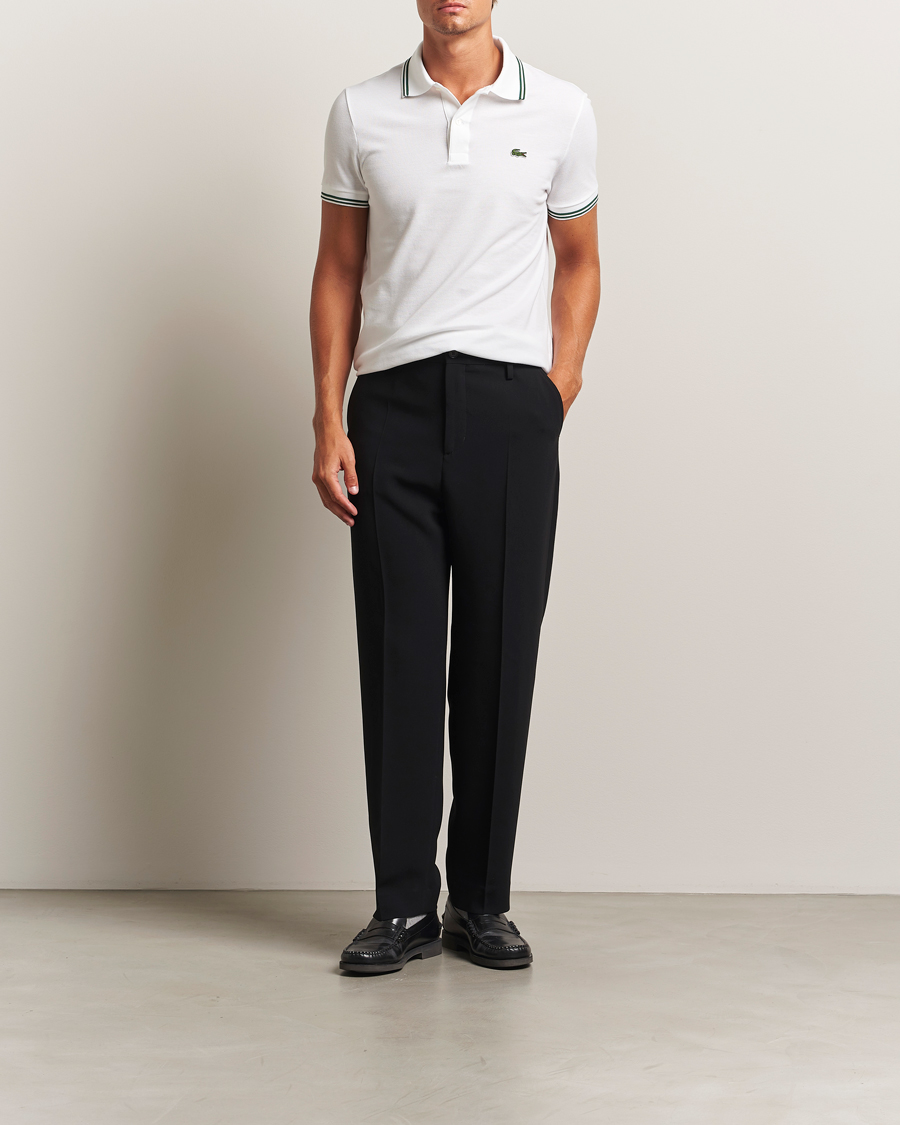 Herre | Polotrøjer | Lacoste | Original Tipped Polo Piké White