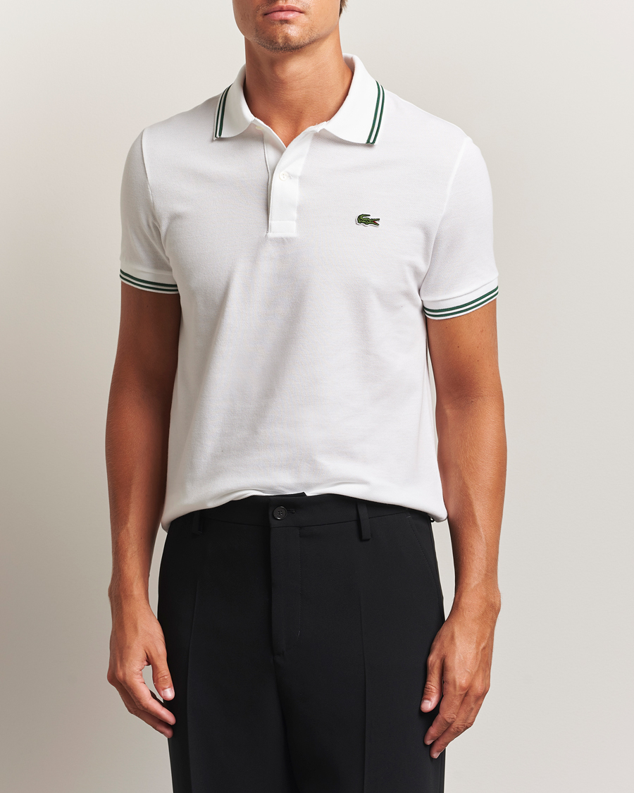 Herre | Polotrøjer | Lacoste | Original Tipped Polo Piké White