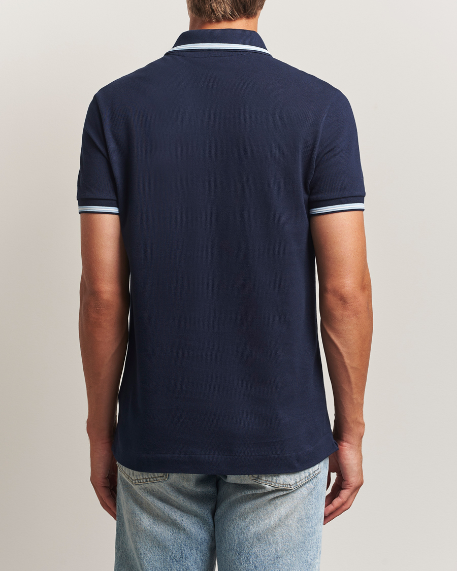 Herre | Polotrøjer | Lacoste | Original Stripe Collar Polo Piké Navy Blue
