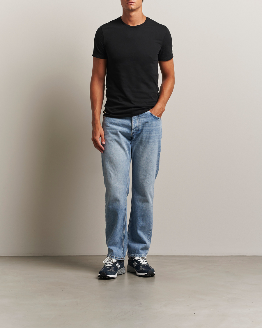 Herre | T-Shirts | Lacoste | 3-Pack Crew Neck T-Shirt Black