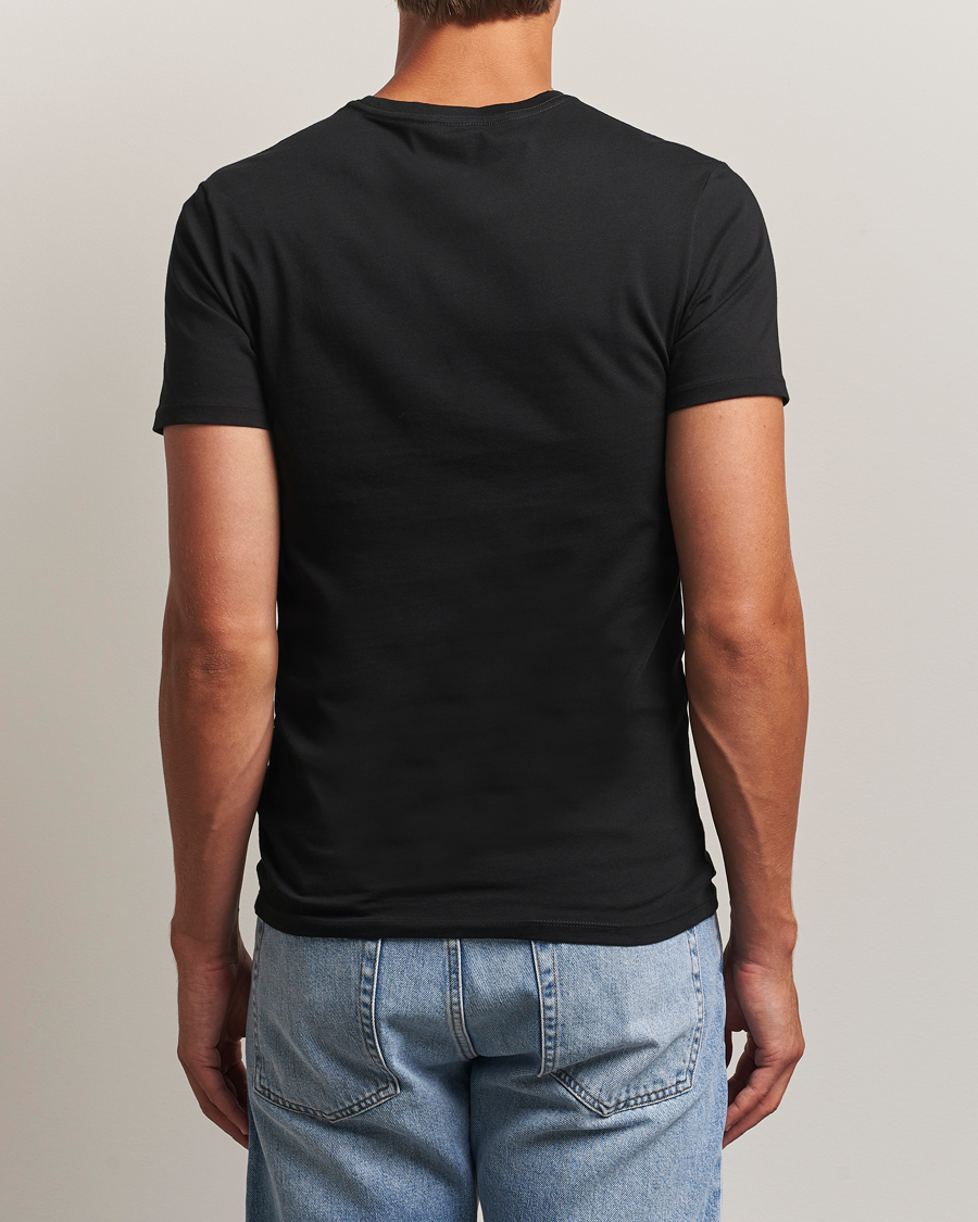 Herre | T-Shirts | Lacoste | 3-Pack Crew Neck T-Shirt Black
