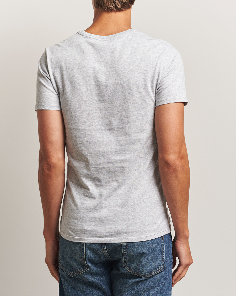Herre | T-Shirts | Lacoste | 3-Pack Crew Neck T-Shirt White/Grey/Black