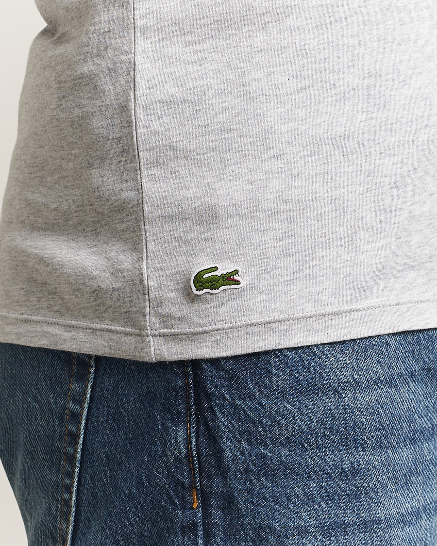 Herre | T-Shirts | Lacoste | 3-Pack Crew Neck T-Shirt White/Grey/Black