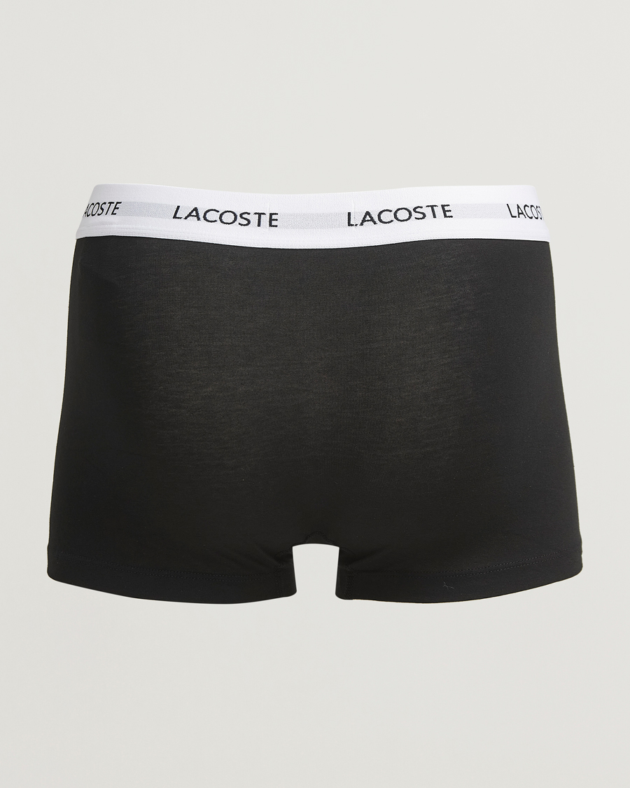 Herre | Undertøj | Lacoste | 3-Pack Stretch Cotton Trunks Black