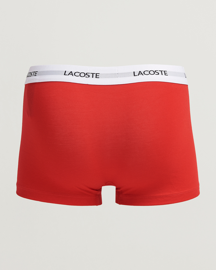 Herre | Undertøj | Lacoste | 3-Pack Stretch Cotton Trunks Navy/White/Red