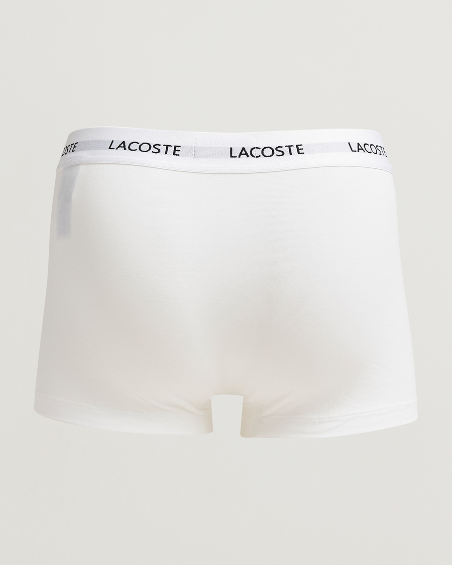 Herre | Undertøj | Lacoste | 3-Pack Stretch Cotton Trunks Black/White/Grey