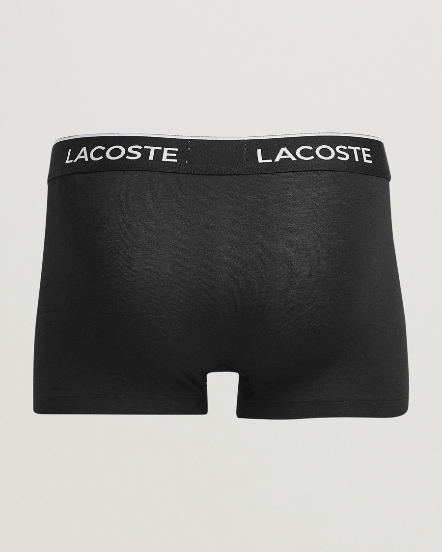 Herre | Undertøj | Lacoste | 3-Pack Stretch Cotton Trunks Black
