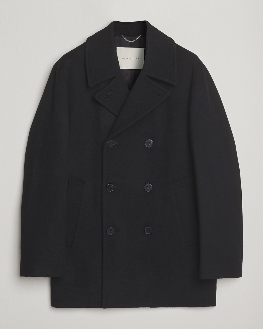 Herre | Jakker | Mackintosh | Dalton Wool/Cashmere Peacoat Black