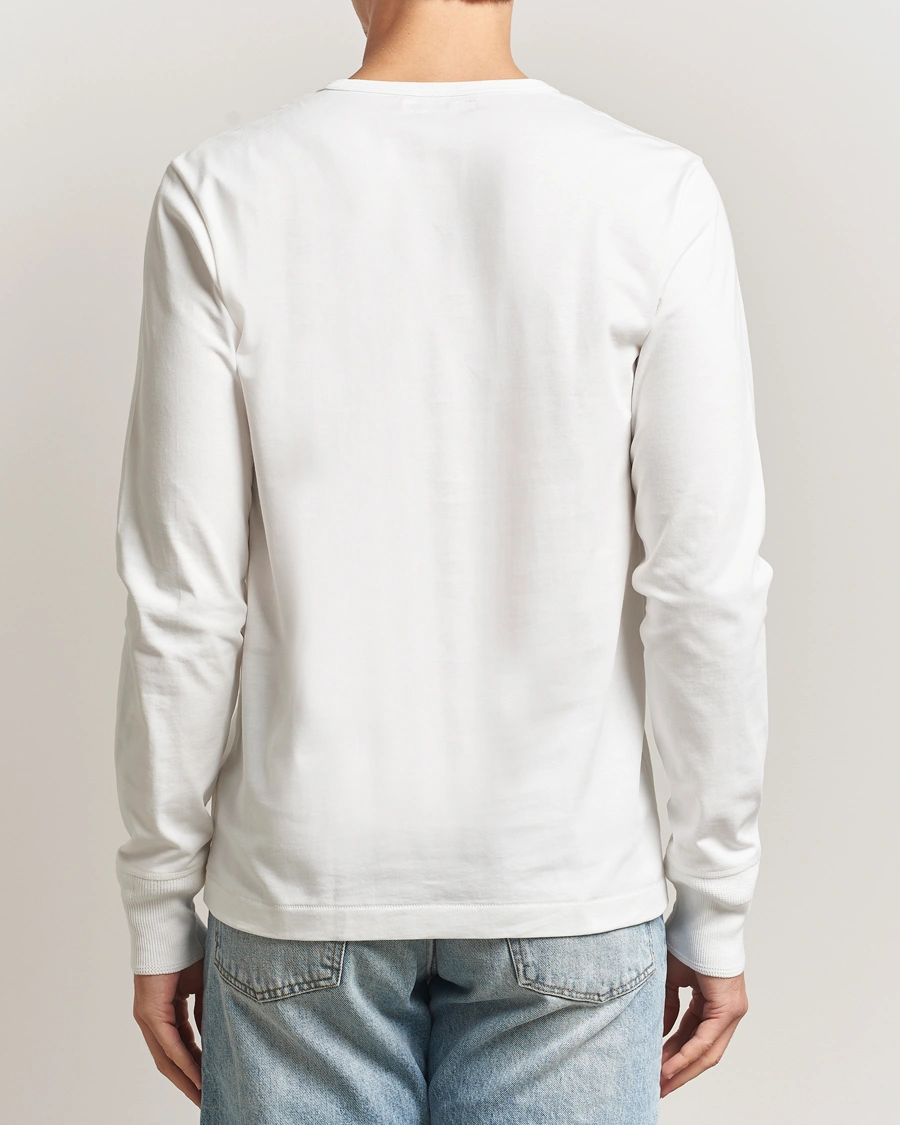 Herre | Trøjer | Merz b. Schwanen | Classic Fit Sturdy Organic Cotton Henley White