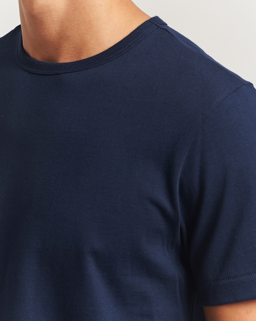 Herre | T-Shirts | Merz b. Schwanen | Classic Fit Sturdy T-Shirt Ink Blue
