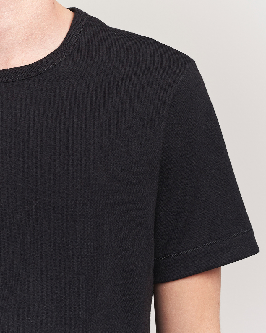 Herre | T-Shirts | Merz b. Schwanen | Classic Fit Sturdy T-Shirt Black