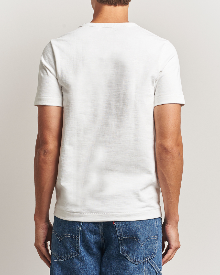 Herre | T-Shirts | Merz b. Schwanen | Relaxed Fit Loopwheeled Heavy T-Shirt White