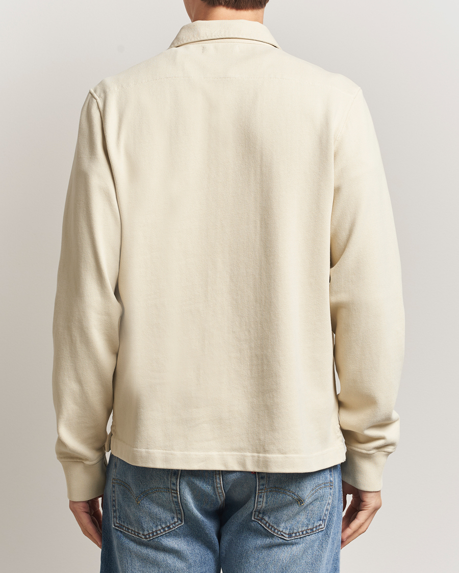 Herre | Trøjer | Merz b. Schwanen | Relaxed Fit Vintage Cotton Rugby Shirt Nature