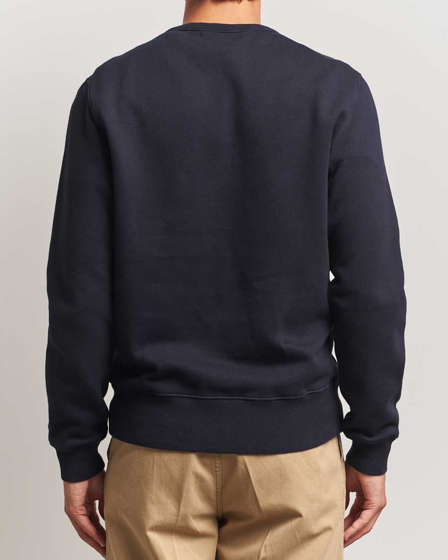Herre | Trøjer | Merz b. Schwanen | Relaxed Fit Vintage Cotton Sweatshirt Dark Navy