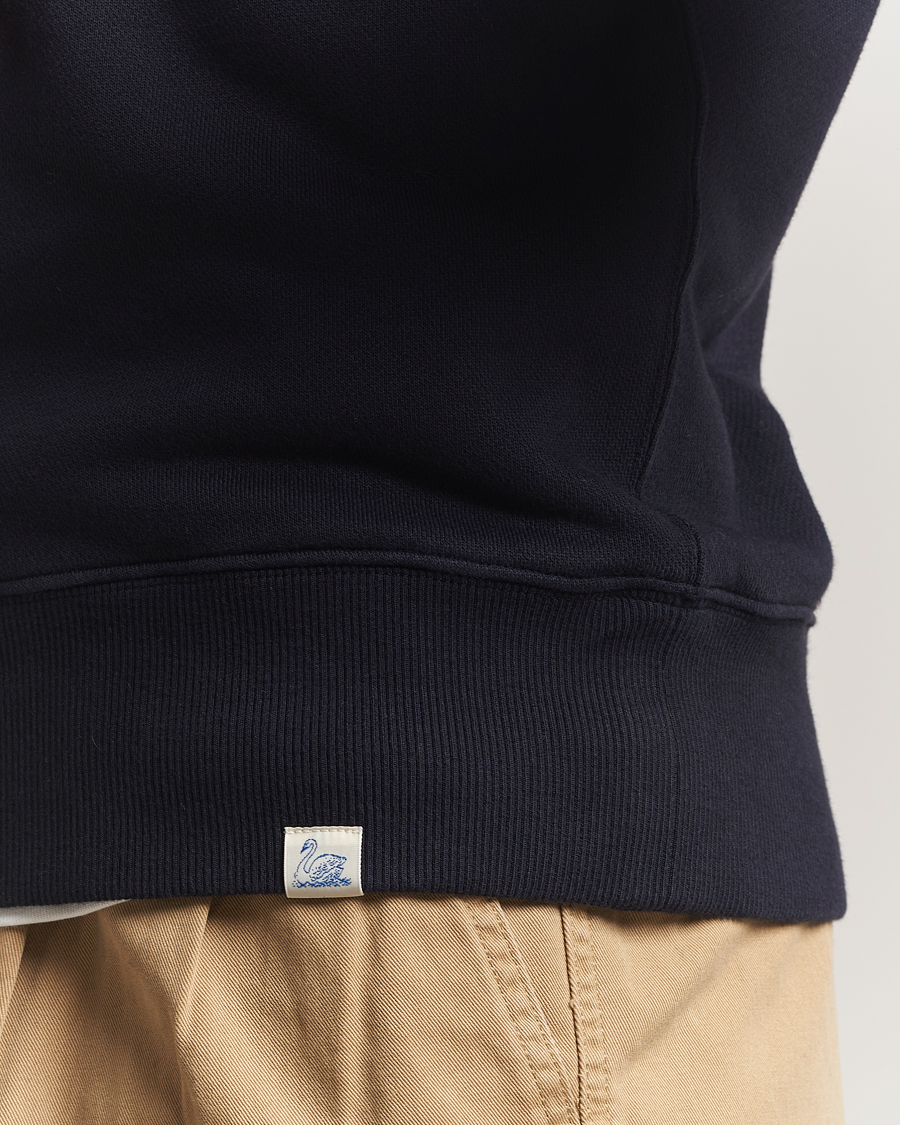 Herre | Trøjer | Merz b. Schwanen | Relaxed Fit Vintage Cotton Sweatshirt Dark Navy