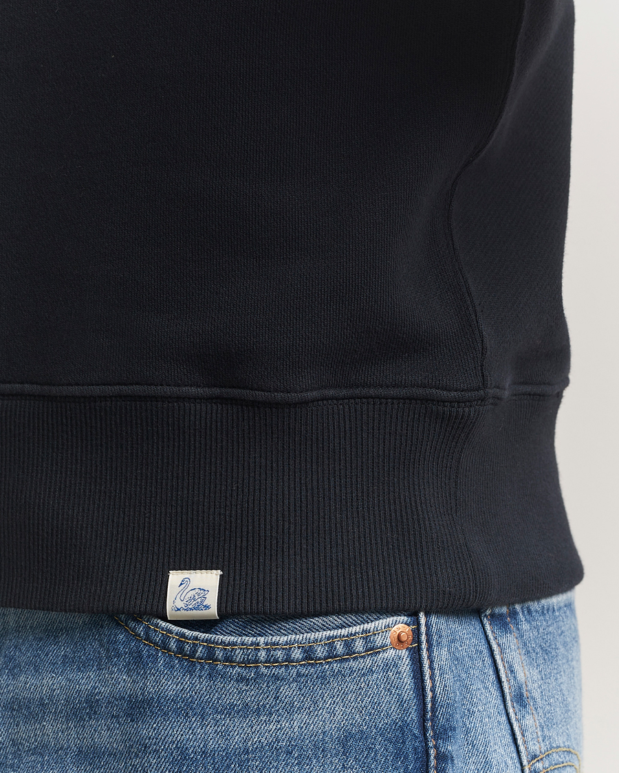 Herre | Trøjer | Merz b. Schwanen | Relaxed Fit Vintage Cotton Sweatshirt Charcoal