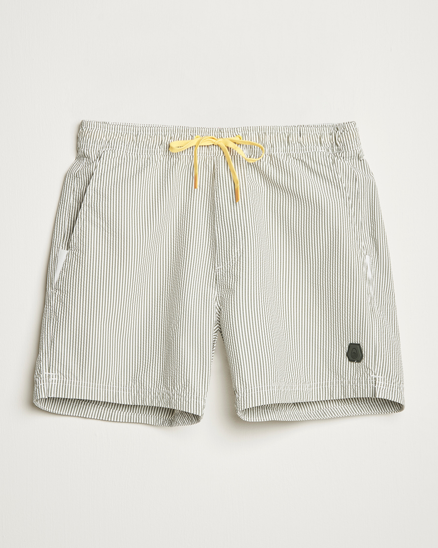 Herre | Badebukser | Sail Racing | Tornado Striped Swimshorts Green/White