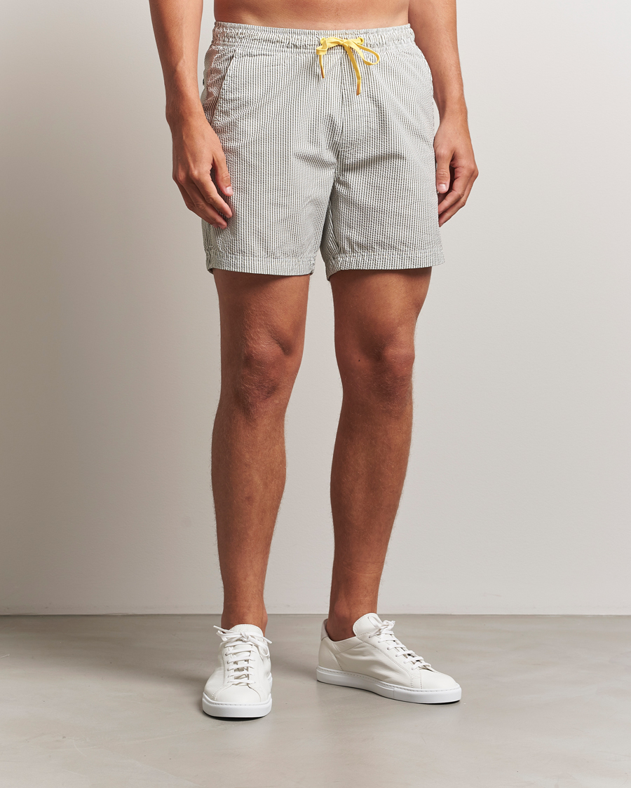 Herre | Badebukser | Sail Racing | Tornado Striped Swimshorts Green/White