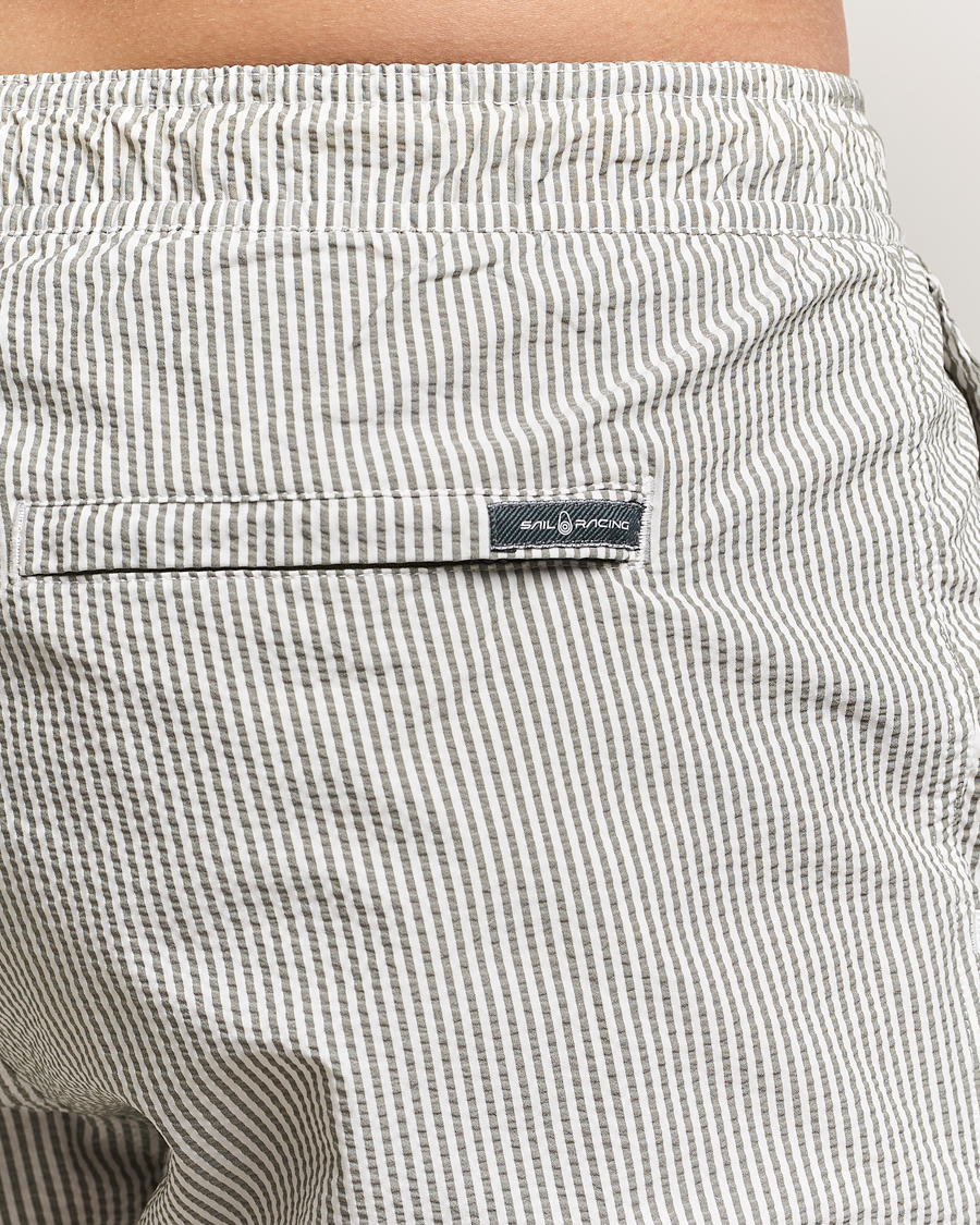 Herre | Badebukser | Sail Racing | Tornado Striped Swimshorts Green/White