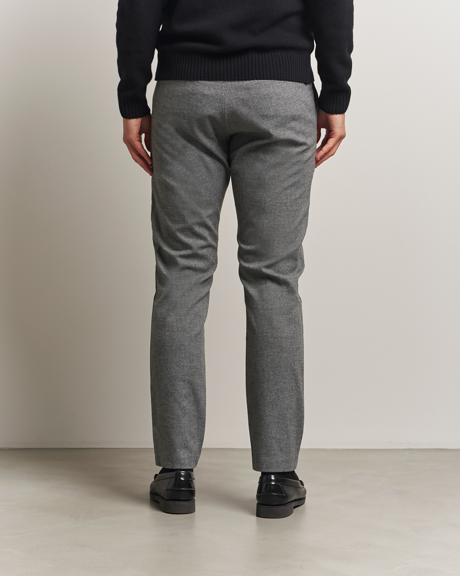 Herre | Bukser | NN07 | Theo Brushed Cotton Trousers Dark Grey