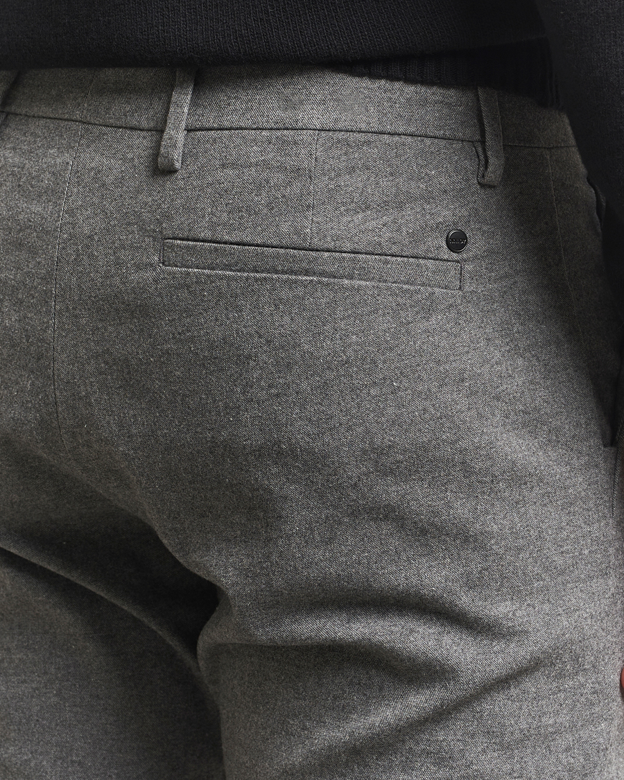Herre | Bukser | NN07 | Theo Brushed Cotton Trousers Dark Grey