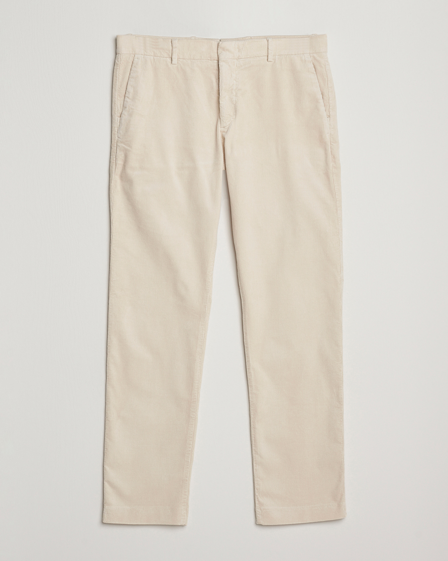 Herre | Bukser | NN07 | Theo Regular Fit Corduroy Chinos Ivory