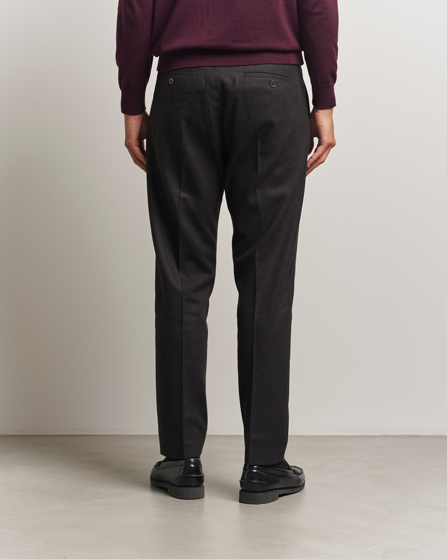 Herre | Bukser | NN07 | Bill Wool Pleated Trousers Brown