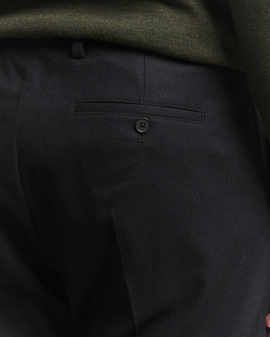 Herre | Bukser | NN07 | Bill Wool Pleated Trousers Black