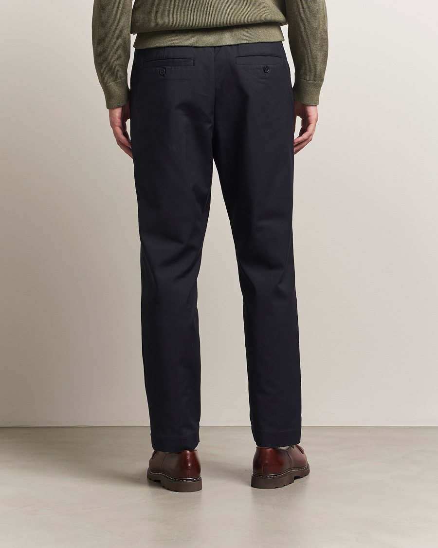 Herre | Bukser | NN07 | Billie Drawstring Trousers Navy Blue