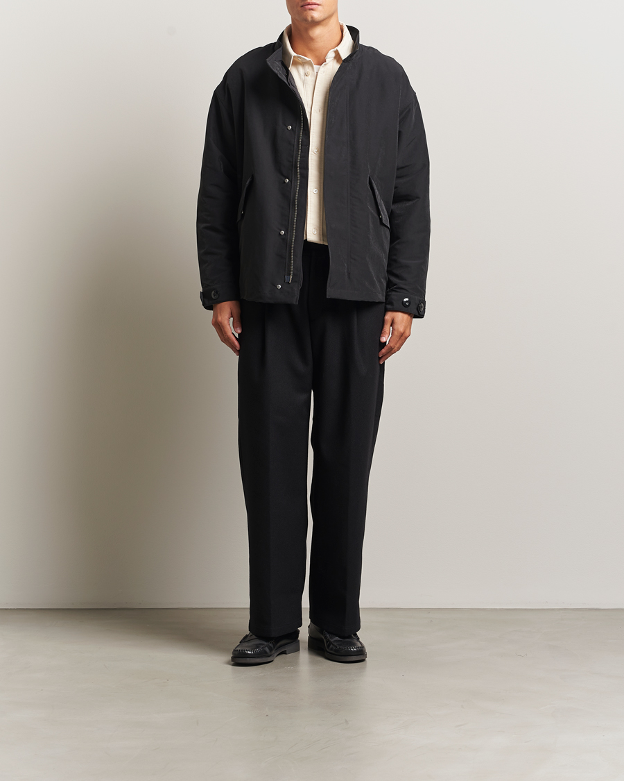 Herre | Bukser | NN07 | Kay Wool Pleated Trousers Black