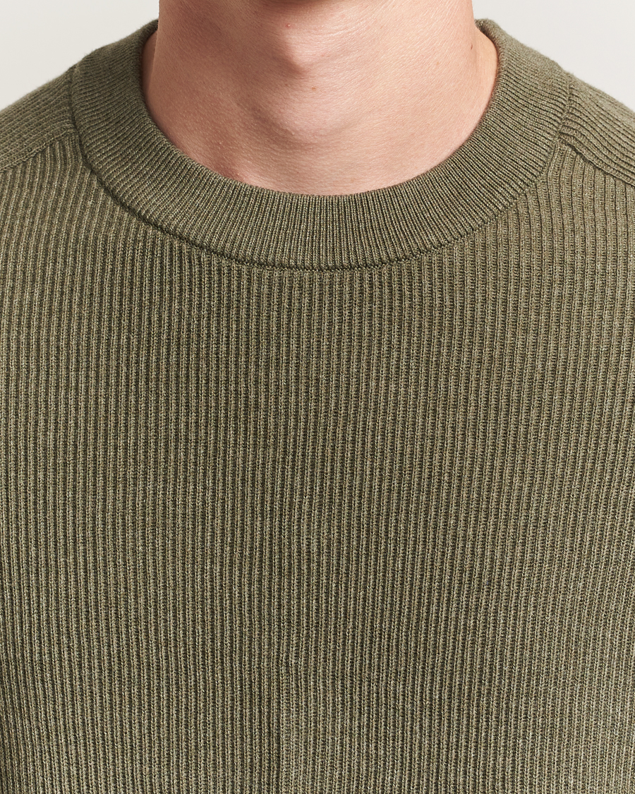Herre | Trøjer | NN07 | Kevin Cotton Knitted Sweater Capers Green