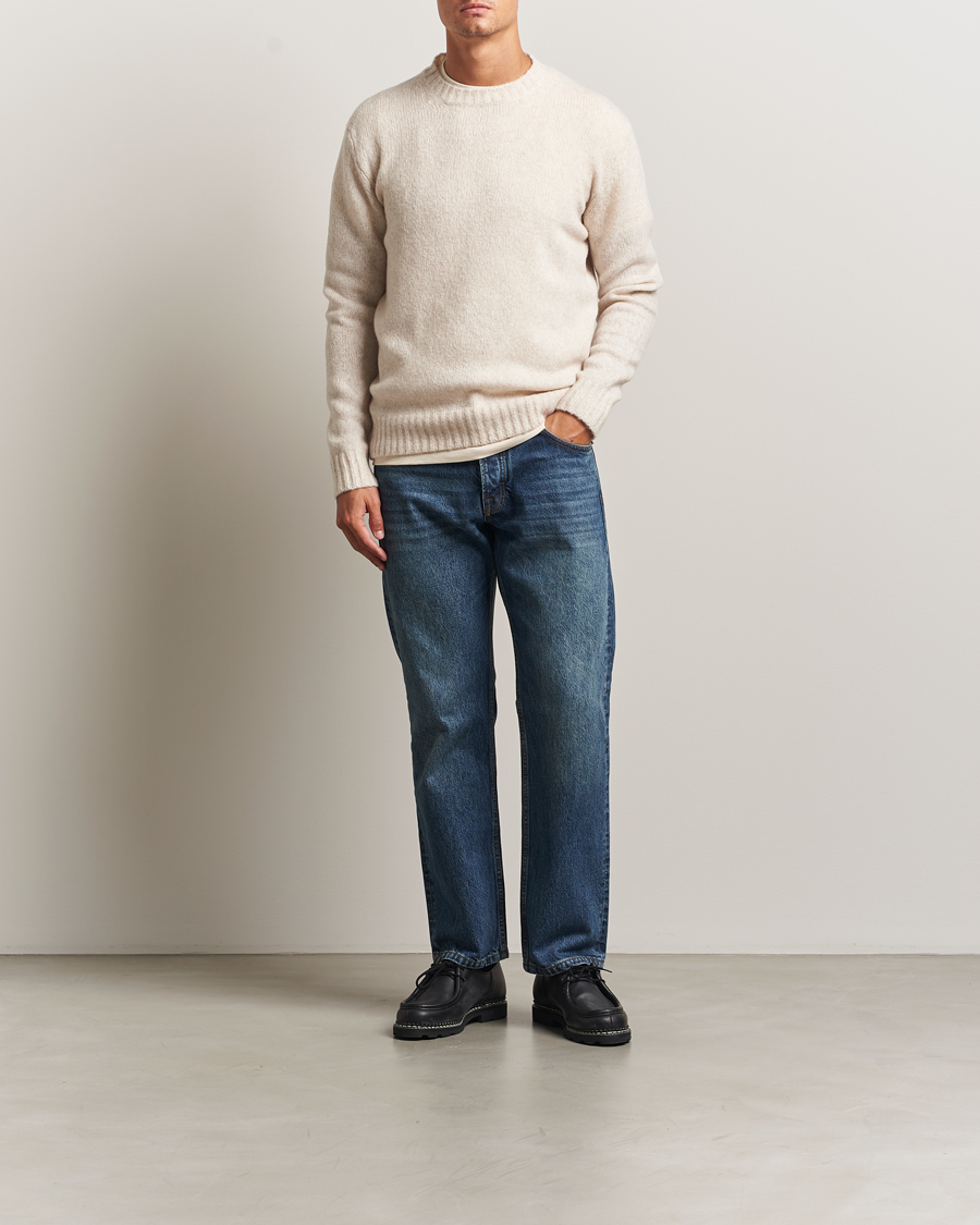 Herre | Trøjer | NN07 | Lee Wool Knitted Sweater Ivory
