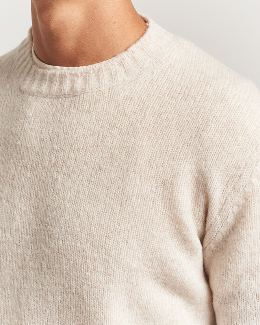 Herre | Trøjer | NN07 | Lee Wool Knitted Sweater Ivory