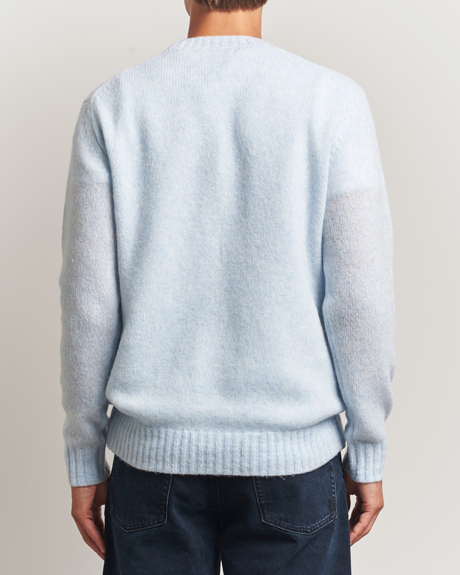 Herre | Trøjer | NN07 | Lee Wool Knitted Sweater Cerulian Blue