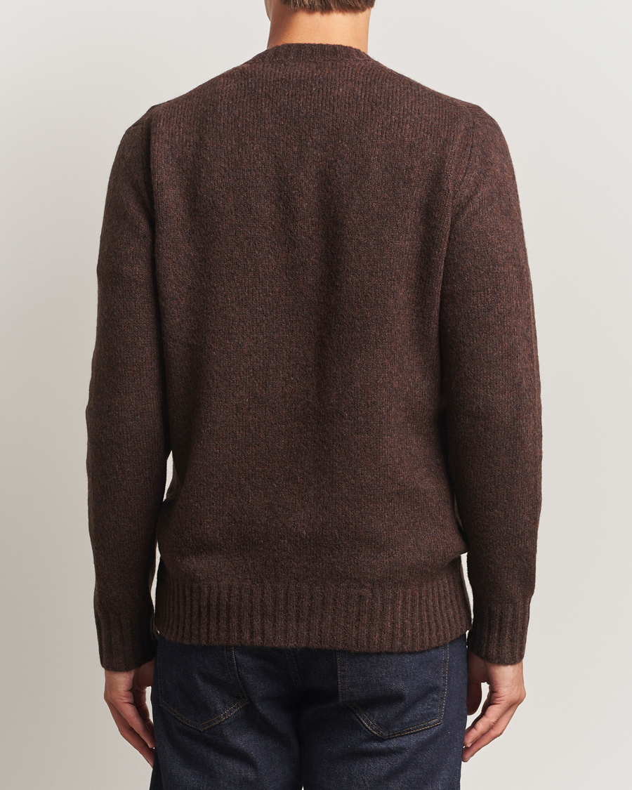 Herre | Trøjer | NN07 | Lee Wool Knitted Sweater Demitasse Brown