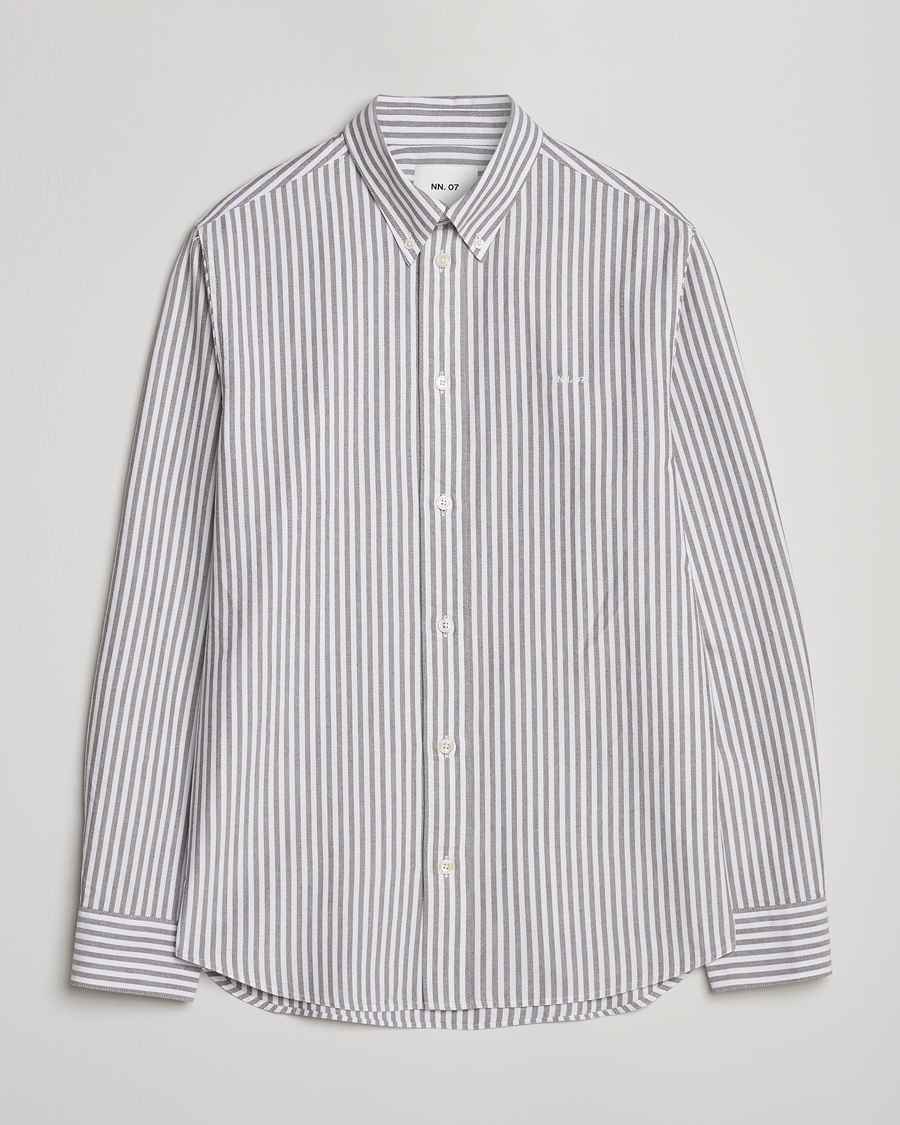 Herre | Skjorter | NN07 | Colby Oxford Shirt Brown/White