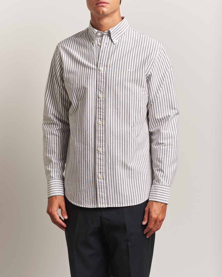 Herre | Skjorter | NN07 | Colby Oxford Shirt Brown/White