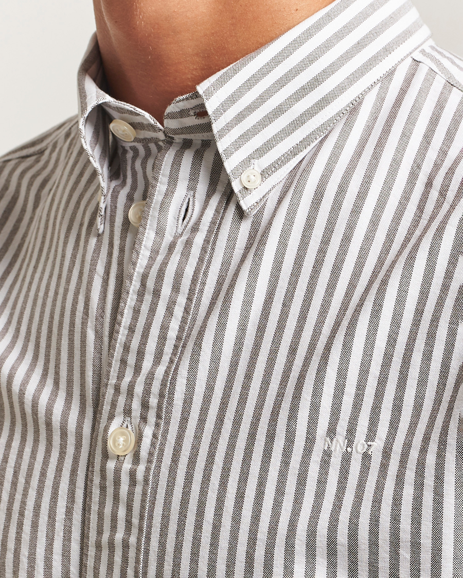 Herre | Skjorter | NN07 | Colby Oxford Shirt Brown/White