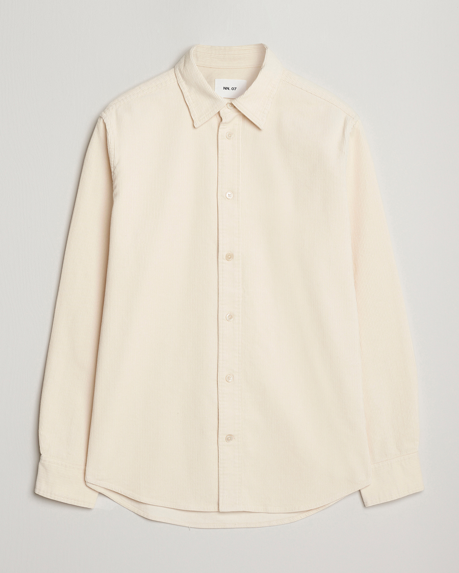 Herre | Skjorter | NN07 | Colby Corduroy Overshirt Ivory