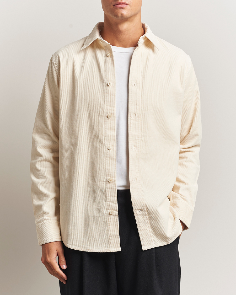 Herre | Skjorter | NN07 | Colby Corduroy Overshirt Ivory