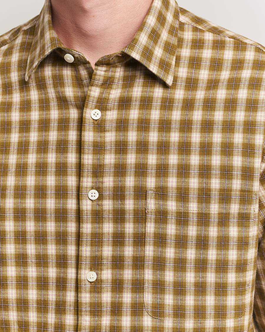 Herre | Skjorter | NN07 | Deon Flannel Checked Shirt Green