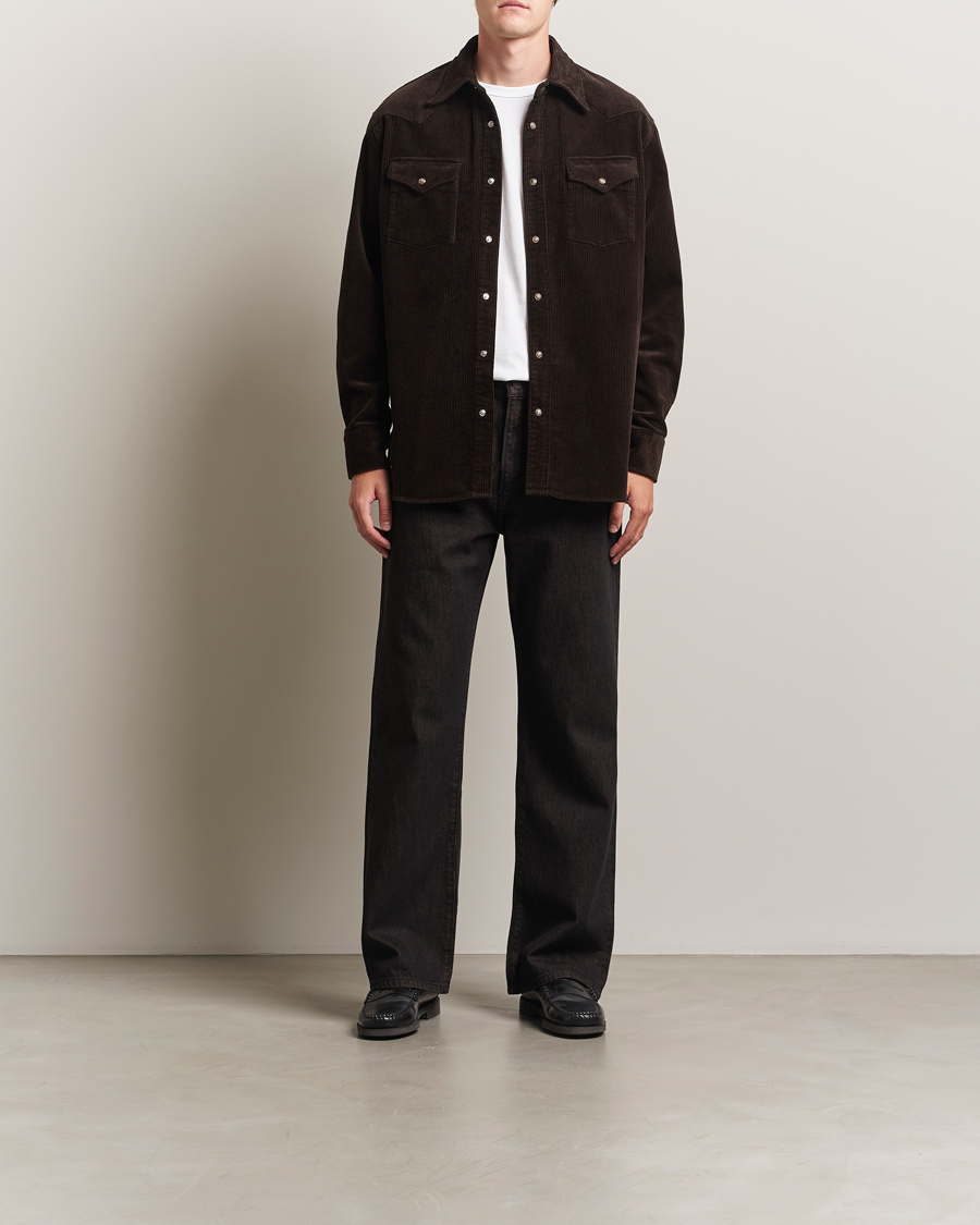 Herre | Skjorter | NN07 | Ricky Corduroy Overshirt Demitasse Brown