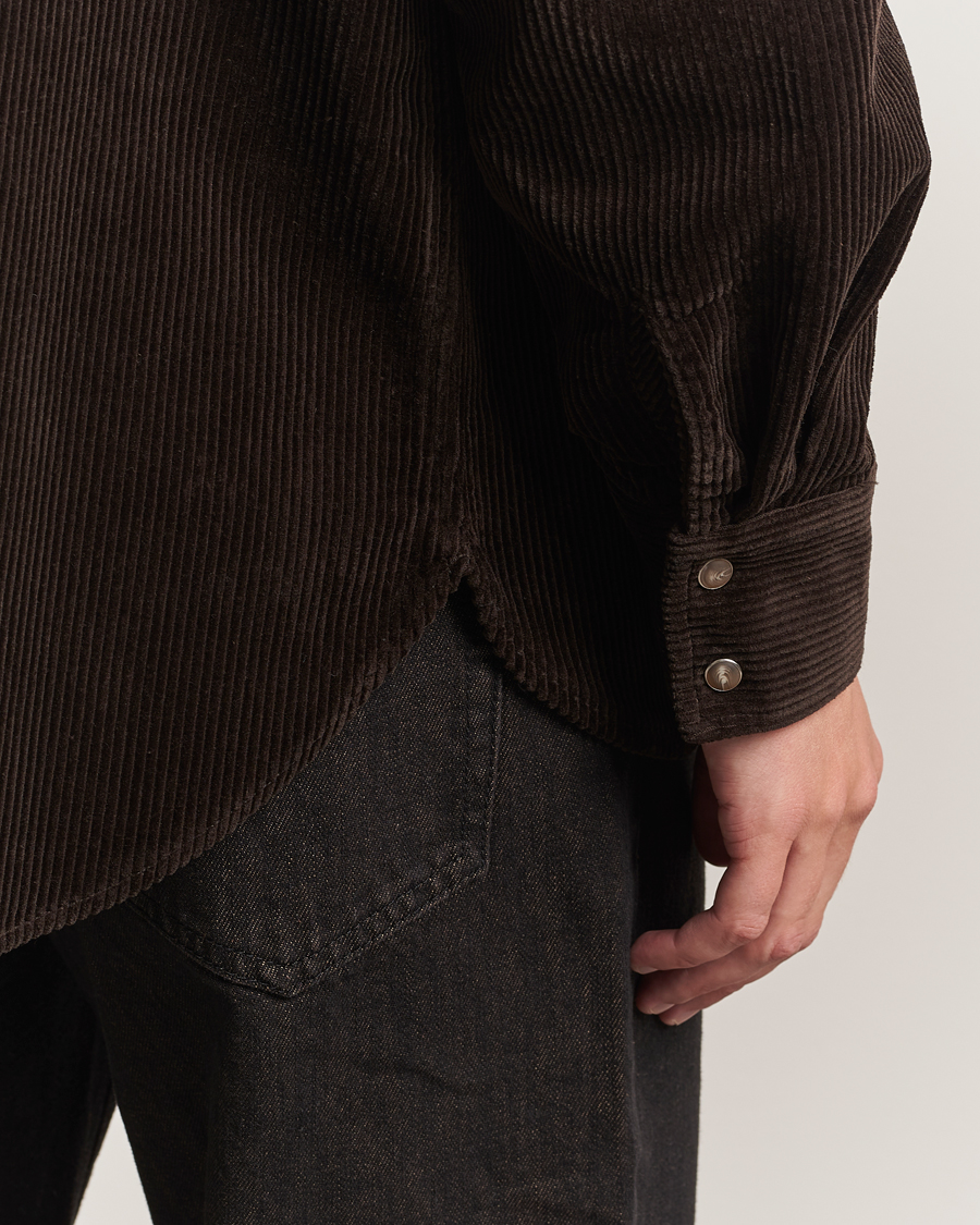 Herre | Skjorter | NN07 | Ricky Corduroy Overshirt Demitasse Brown