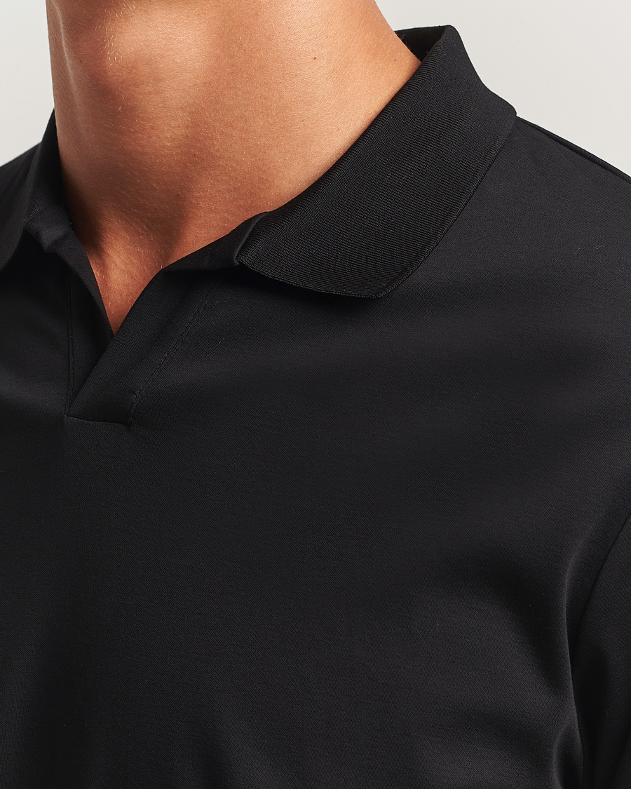 Herre | Polotrøjer | NN07 | Paul Mercerized Long Sleeve Polo Black