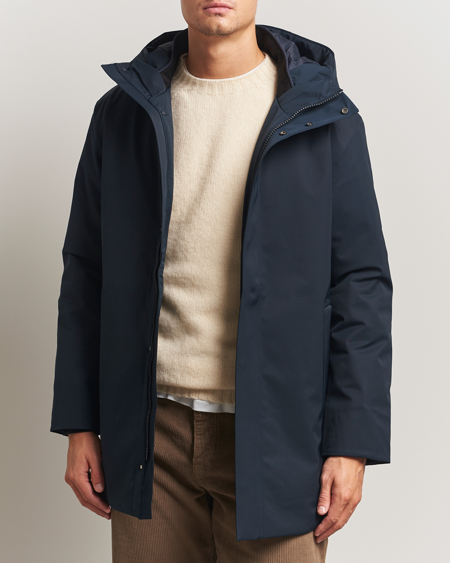 Herre | Jakker | NN07 | Blake Hooded Jacket Navy Blue